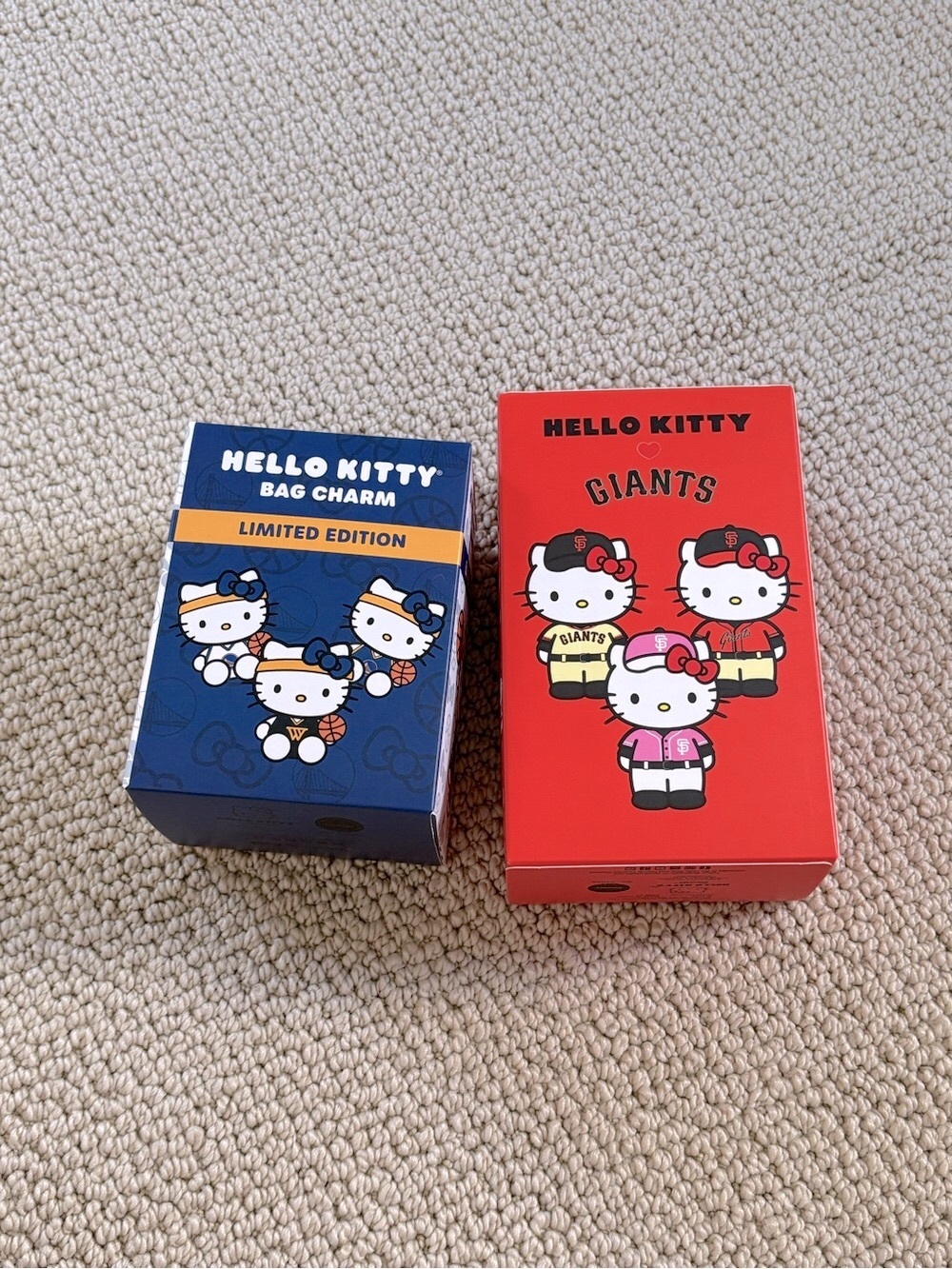 New Limited Edition Hello Kitty SF Giants and Warriors Bag Charm